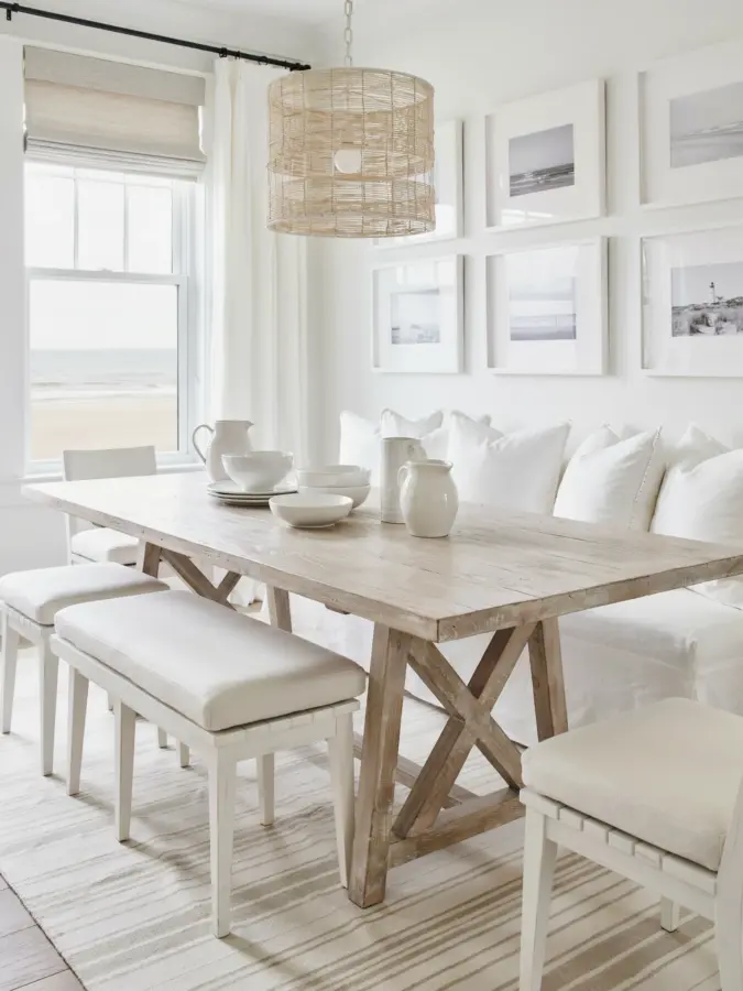 Jute Runners | Coastal Home Dining Table Styling with Natural Textures