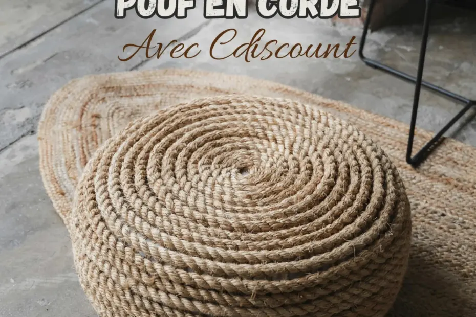 DIY Jute Rope Pouf | Easy Pool Noodle Hack | Budget-Friendly Seating