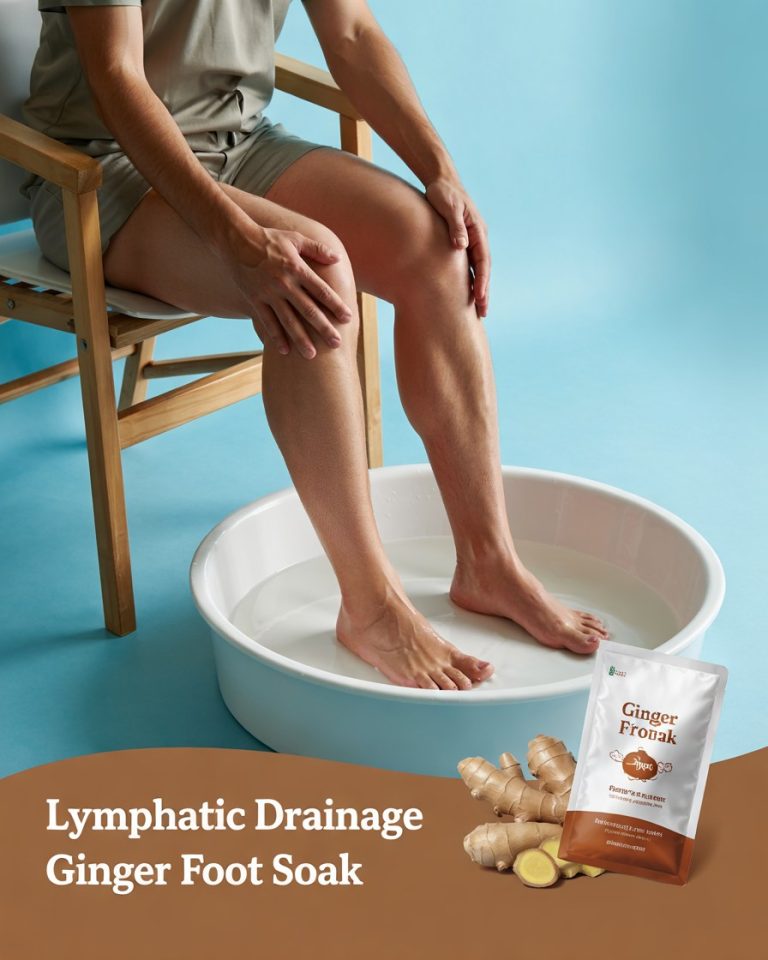 Lymphatic Drainage Ginger Foot Soak for Swollen Legs and Detox