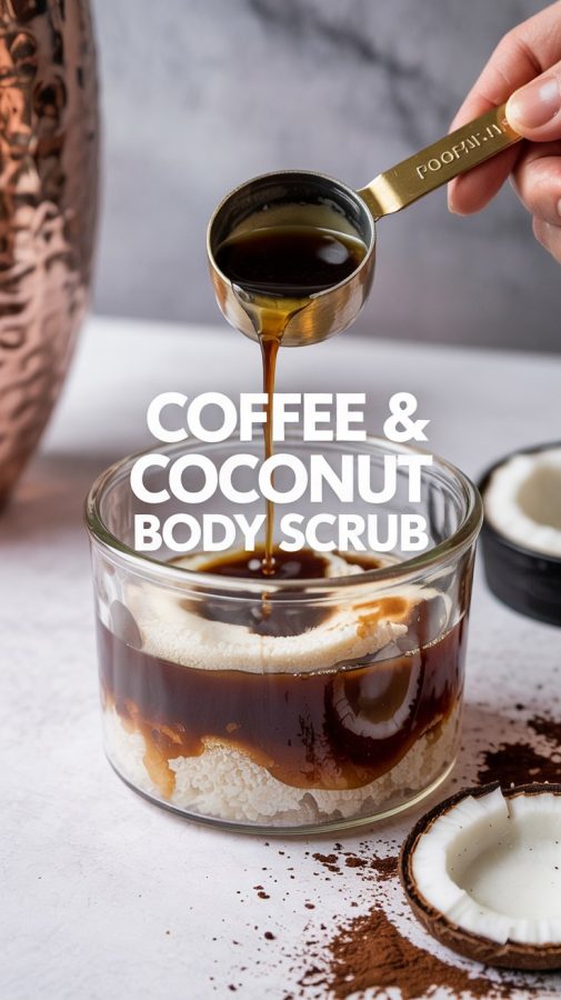 DIY Coffee & Coconut Body Scrub Recipe for Silky Smooth Skin