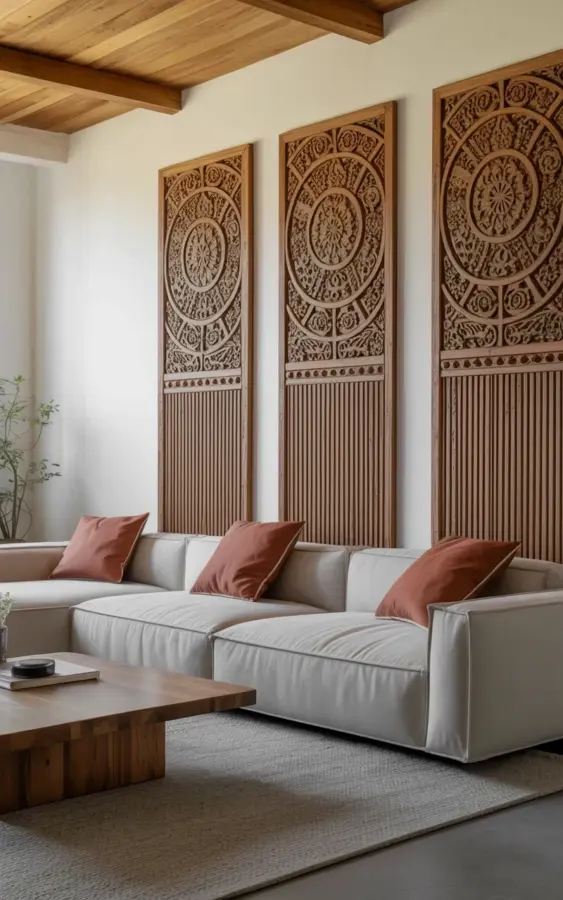 Before and After: Adding Wood Wall Panels Transformed Our Modern Living Room