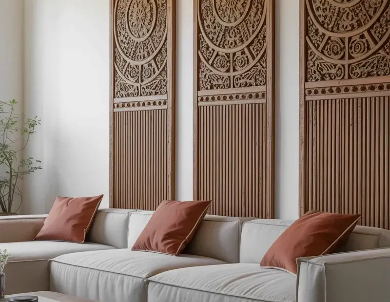 Before and After: Adding Wood Wall Panels Transformed Our Modern Living Room