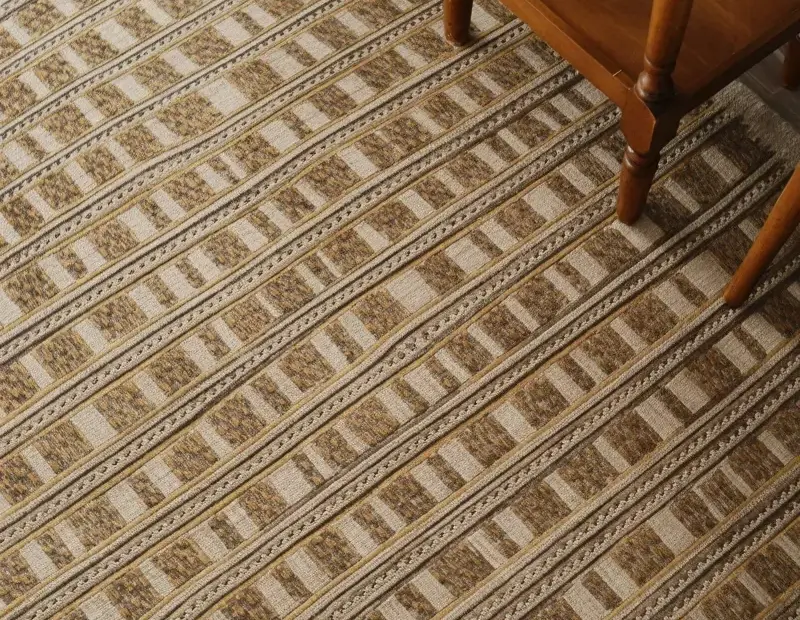 Quick How-To: Styling a Traditional Area Rug with Diamond Patterns