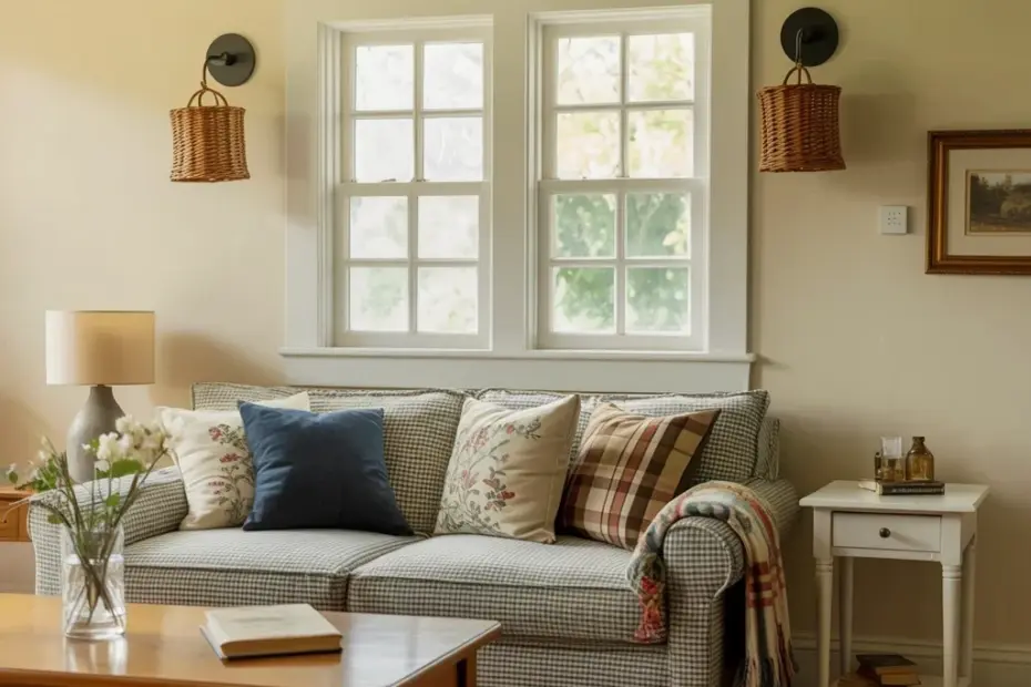 This Coastal Cottage Bedroom Has Nautical Charm and a Wicker Tray That Steals the Show