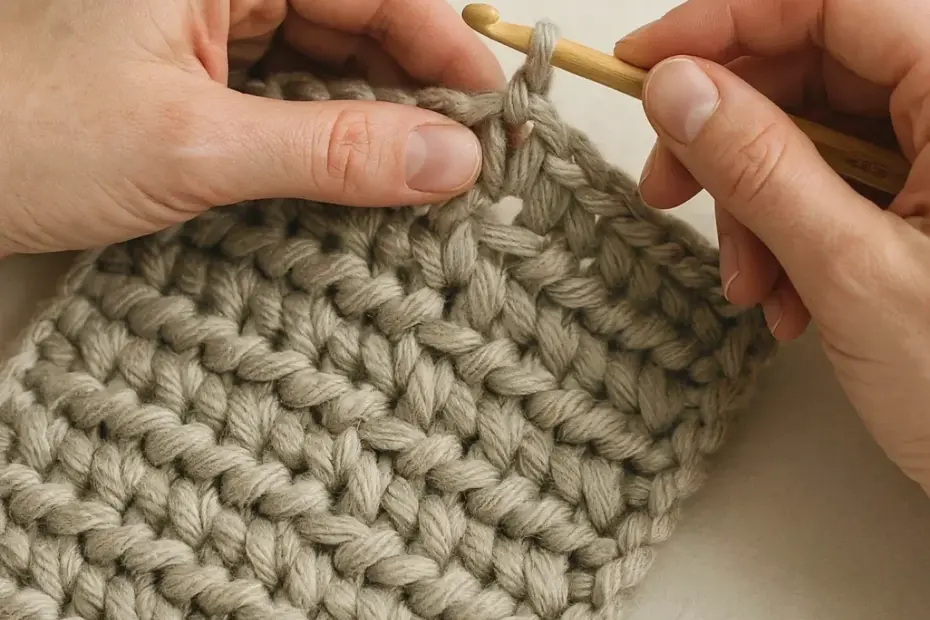 Herringbone Stitch Crochet Before & After โ My Jute Coaster Upgrade